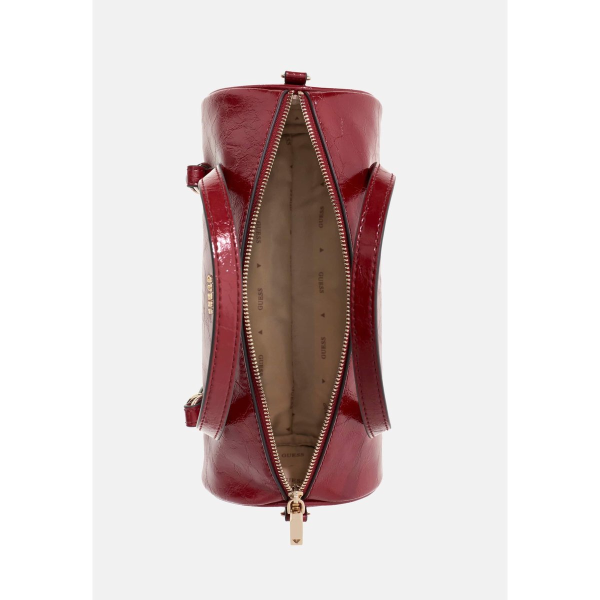 Taylor Mini Barrel Satchel rouge, GUESS