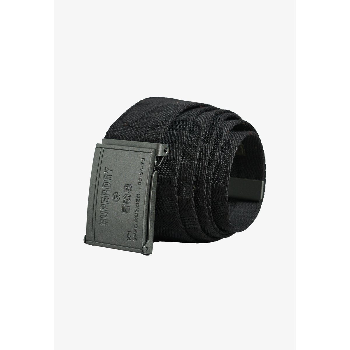 Ceinture tissée noir, SUPERDRY