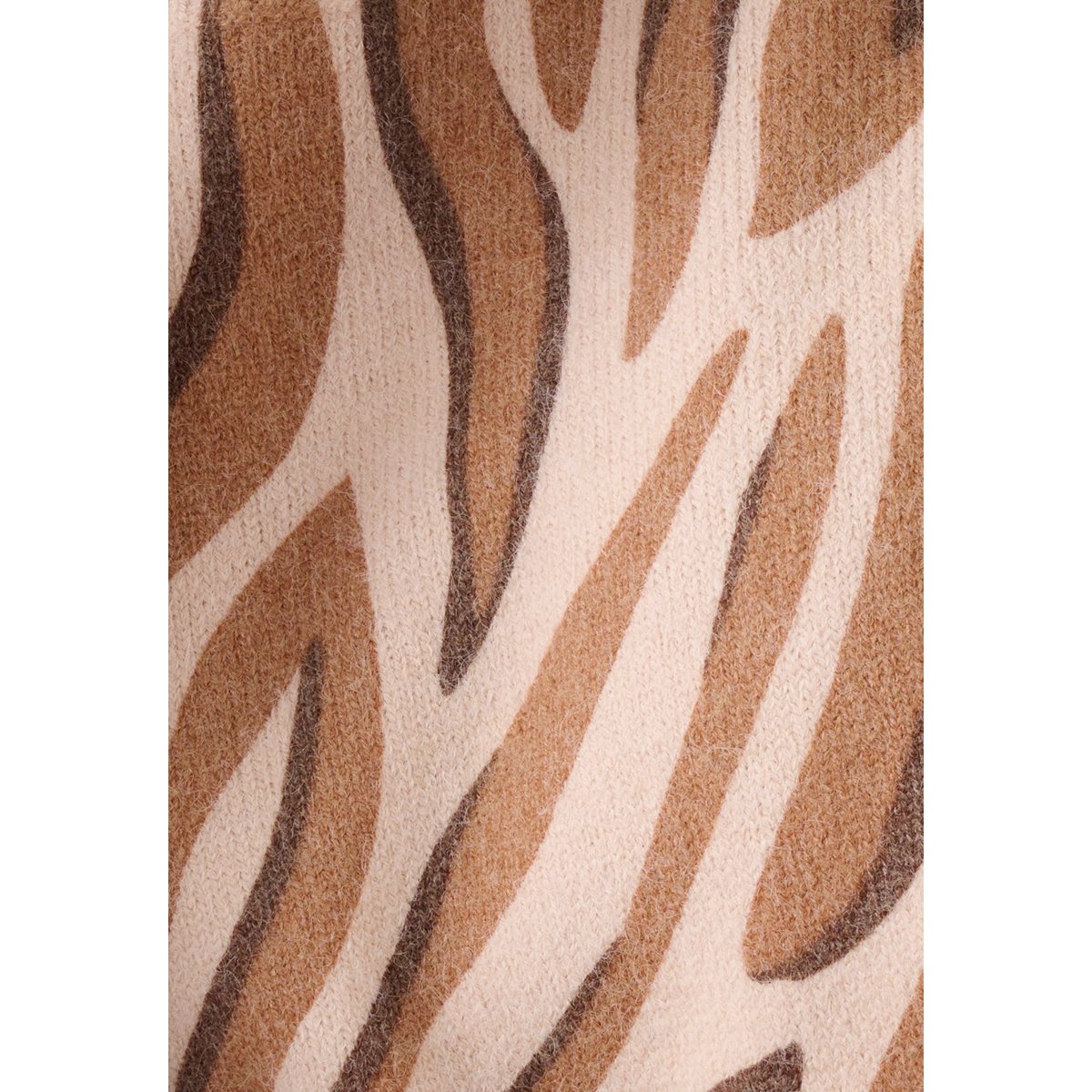 Pull imprimé animalier Thermolactyl beige sable, DAMART