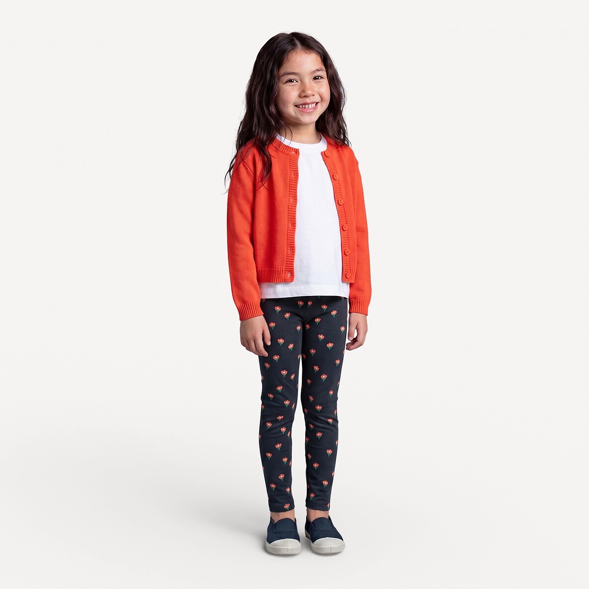 Lot de 2 leggings bleu marine + imprimé, LA REDOUTE COLLECTIONS