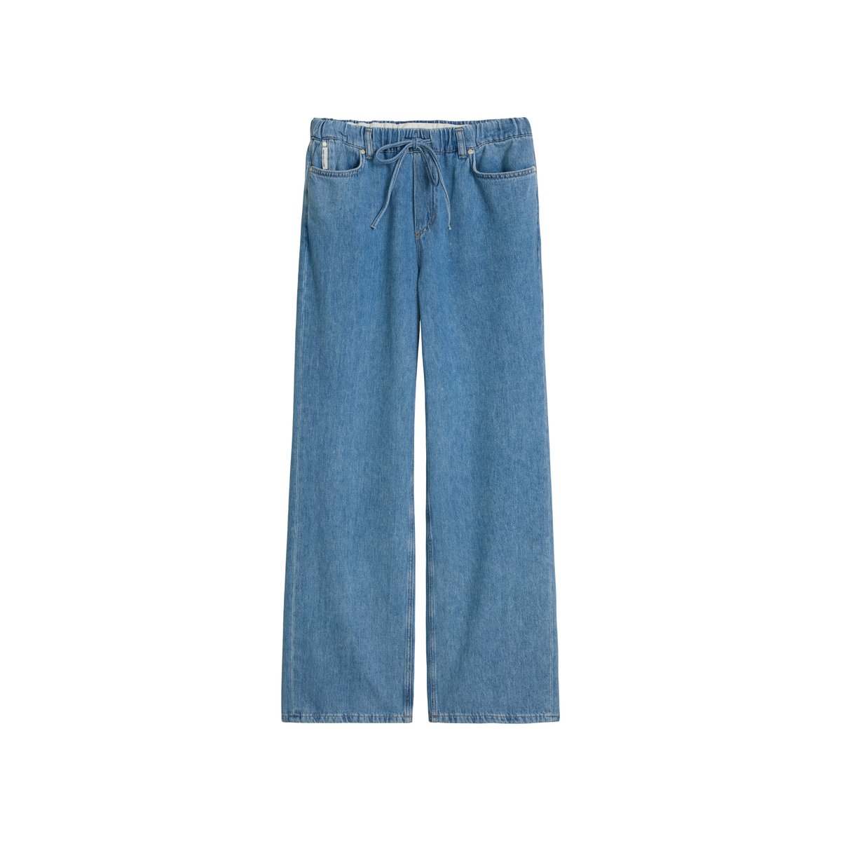 Jeans modèle Tomma large avec ceinture élastique bleu, MARC O’POLO DENIM