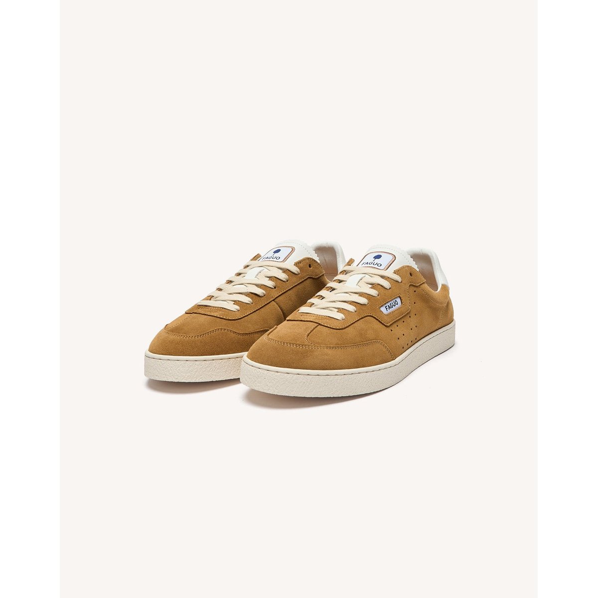 Baskets basses suede LUMBO beige clair, FAGUO