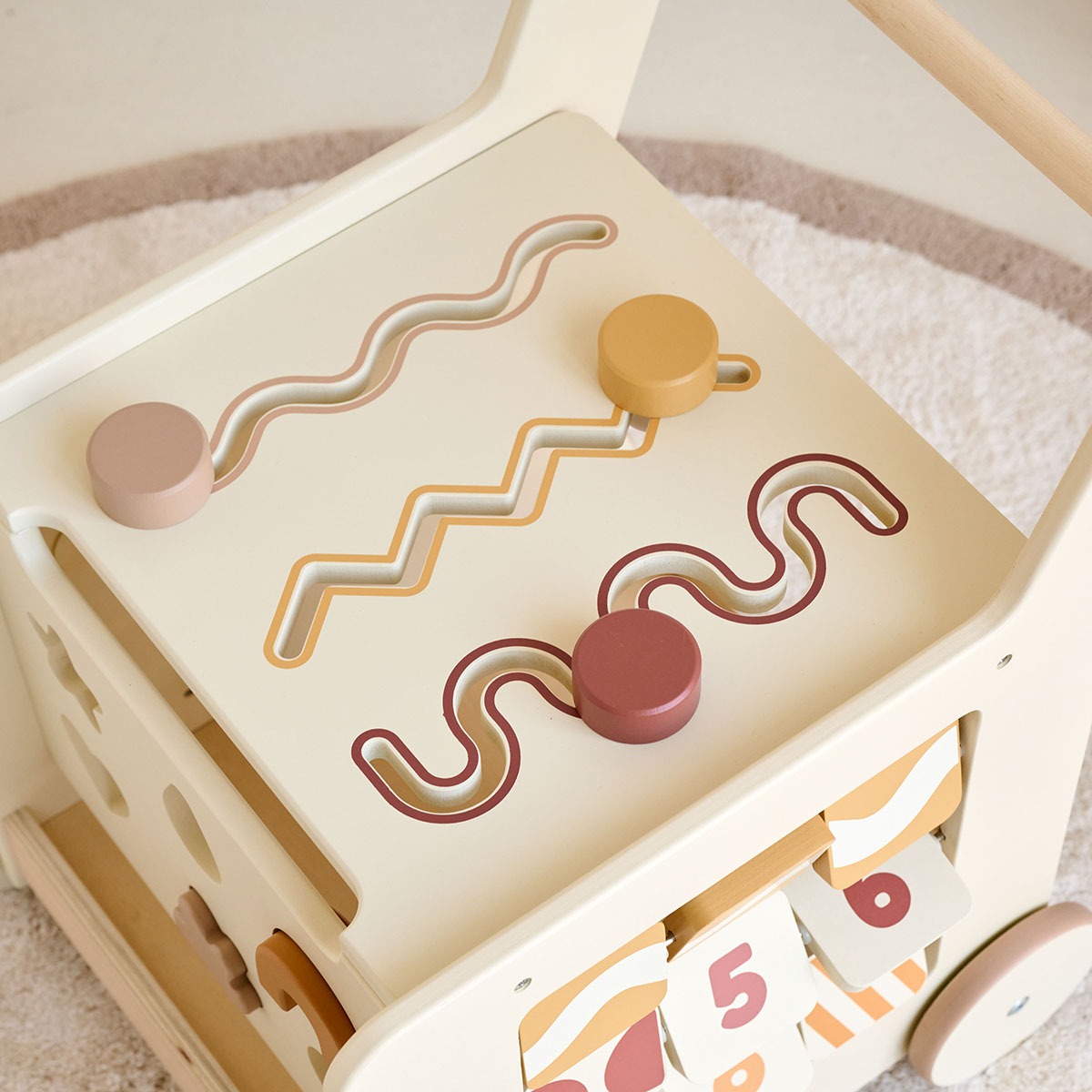 Chariot de marche en bois «Étoile» ETOILE naturel, PETITE AMELIE