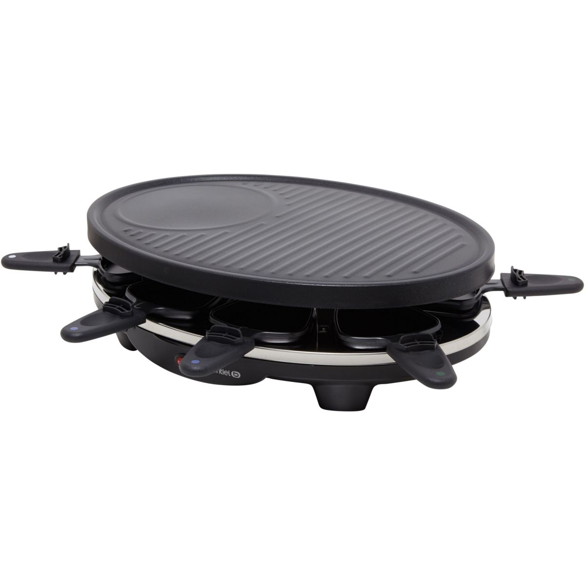 Raclette ERGP5 8 personnes 3 en 1 From'Party noir, ESSENTIEL B