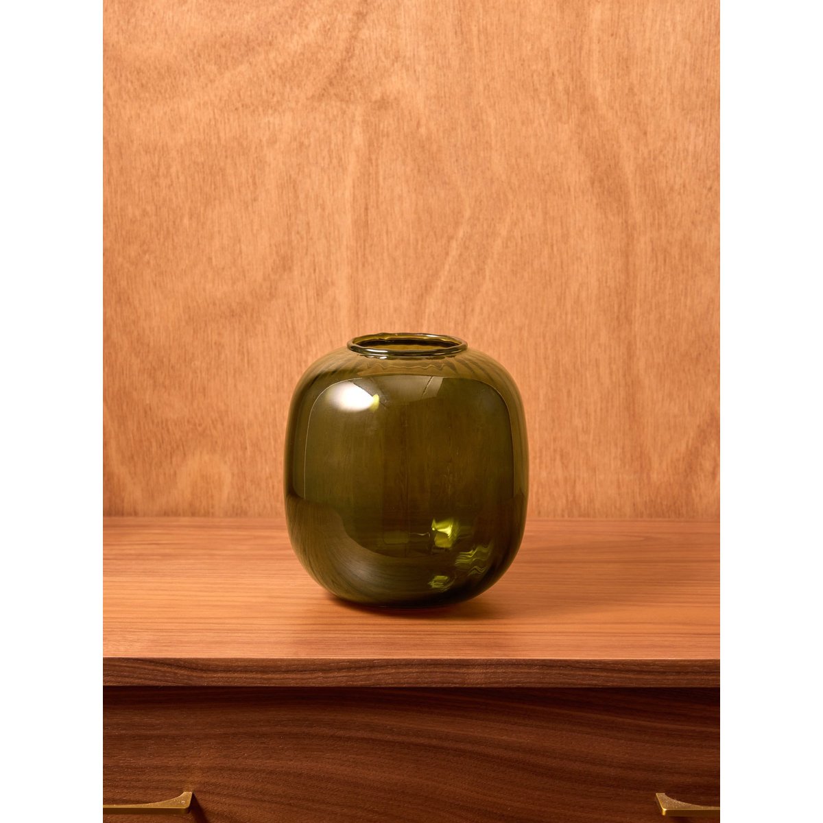 Vase en verre LOUISE vert, CYRILLUS