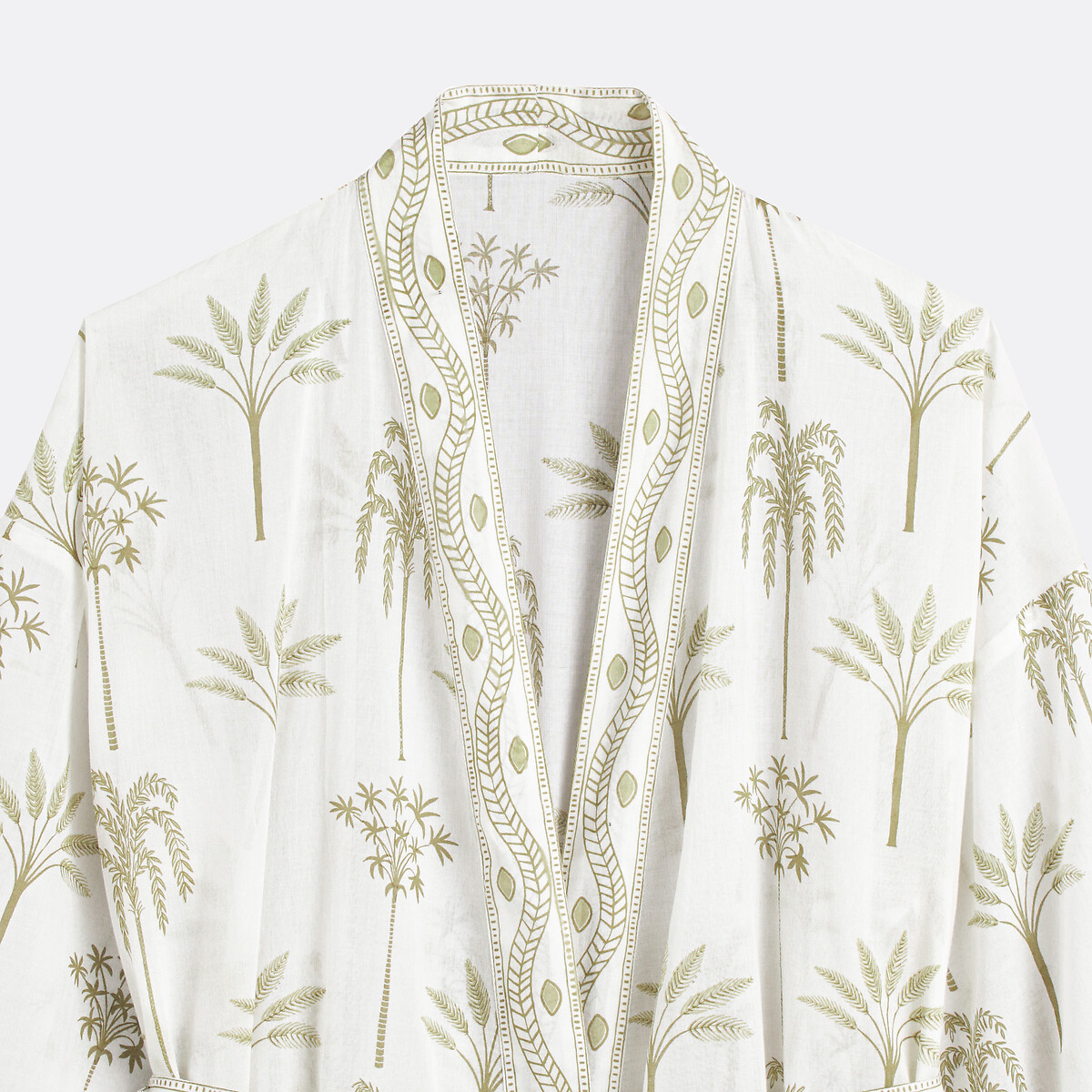 Kimono-Bademantel Siwa aus Baumwoll-Voile bedruckt bronzefarben, LA REDOUTE INTERIEURS