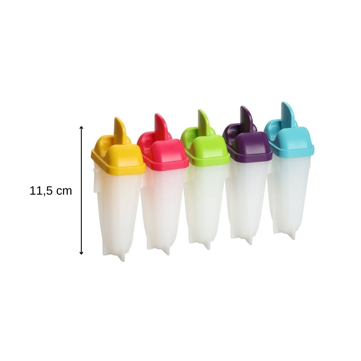 Lot de 2 moules à glaces 11,5/11,5 cm COLORS EDITION blanc, FACKELMANN