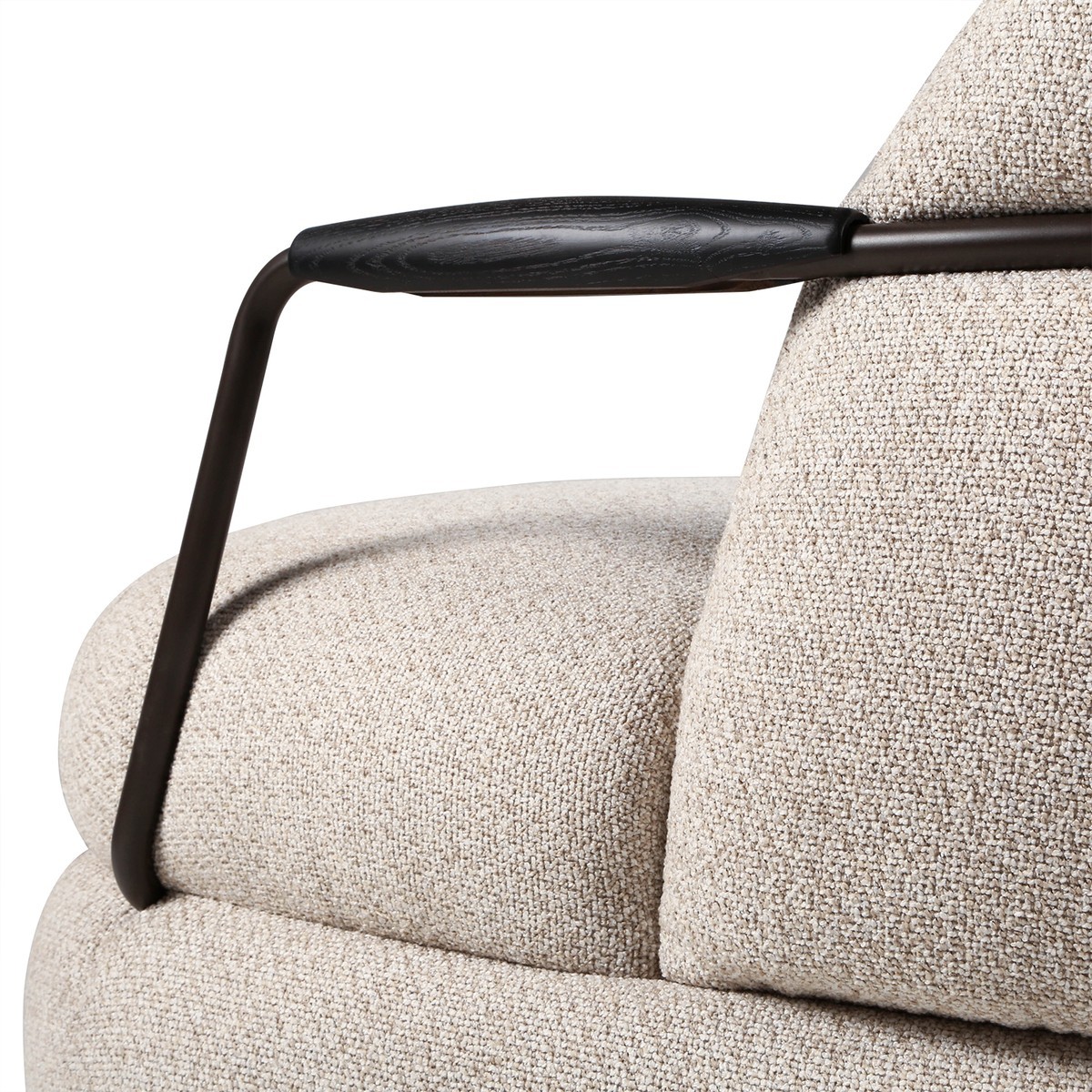 Fauteuil en tissu - MICHEL beige, SIGNATURE