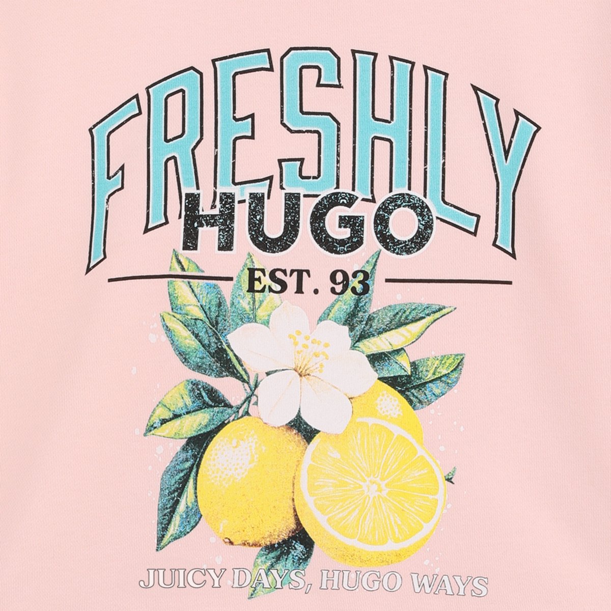 Sweat en molleton rose candy, HUGO KIDSWEAR
