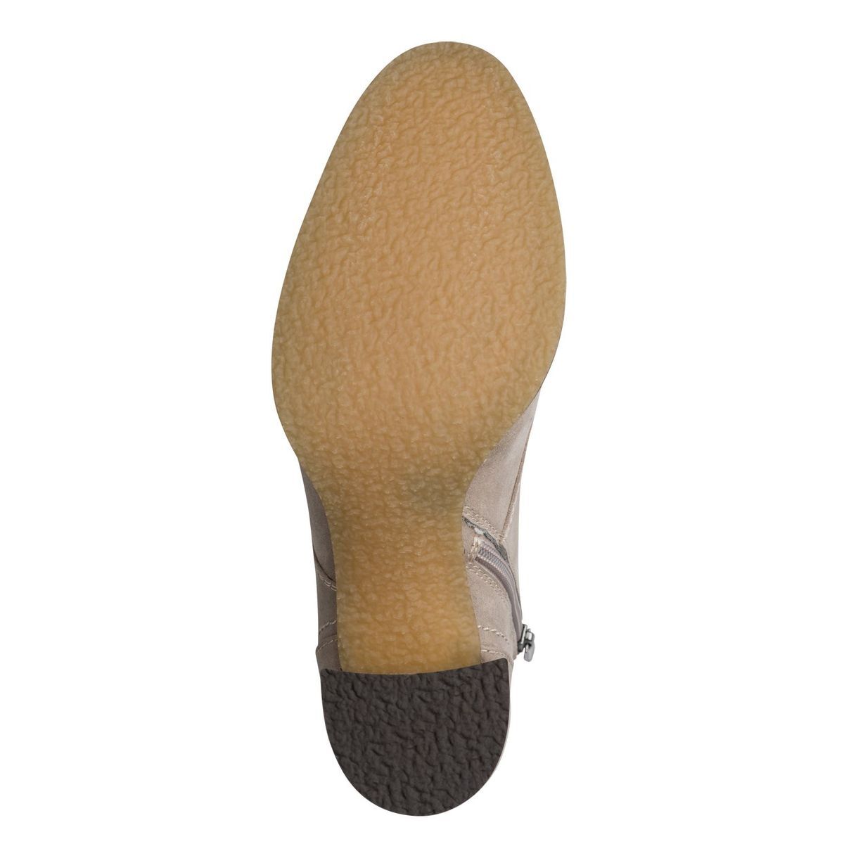 Bottine talon bloc marron taupe combiné, MARCO TOZZI