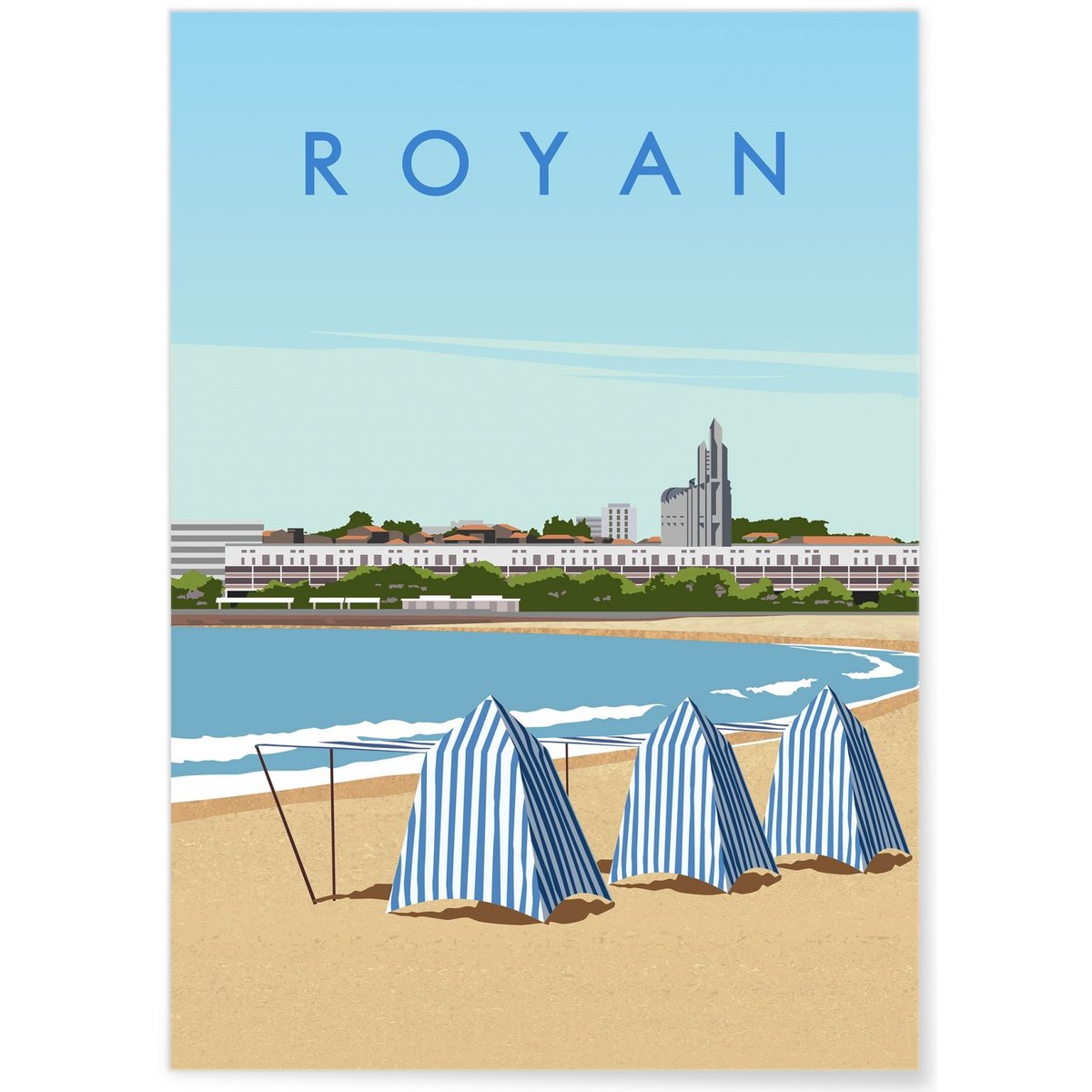 Affiche ville de Royan 2 blanc, L'AFFICHERIE