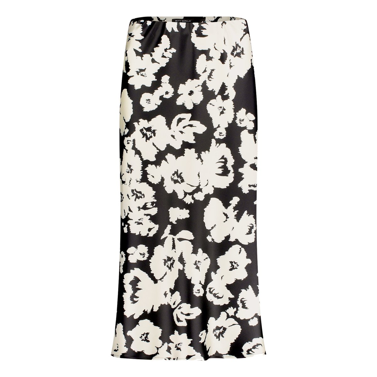 Jupe en satin à motifs noir/blanc, BETTY BARCLAY
