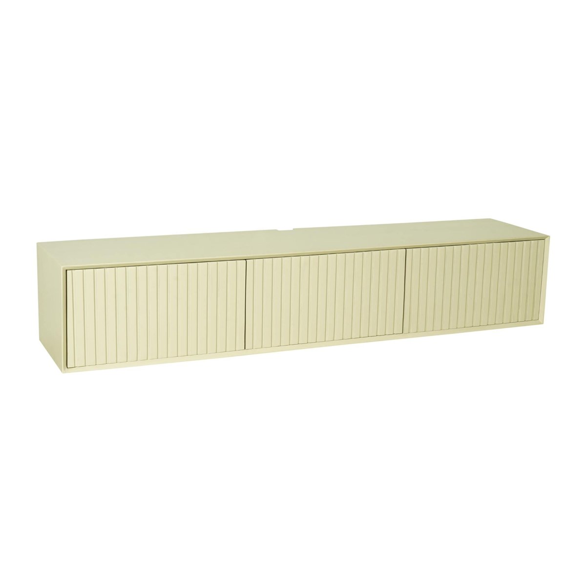 Meuble TV suspendu 3 portes CORTINA beige, PIER IMPORT