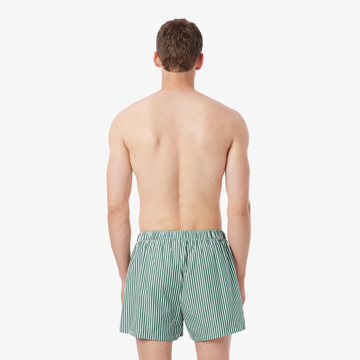 Lot de 3 caleçons coton étiquette tissée vert-0ir, LACOSTE