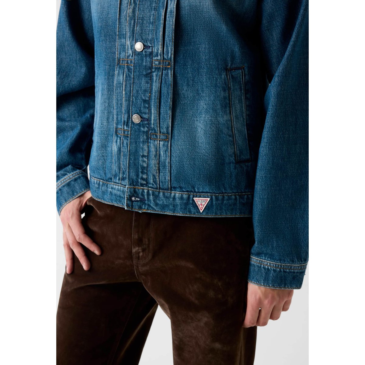 Veste En Jean bleu, GUESS