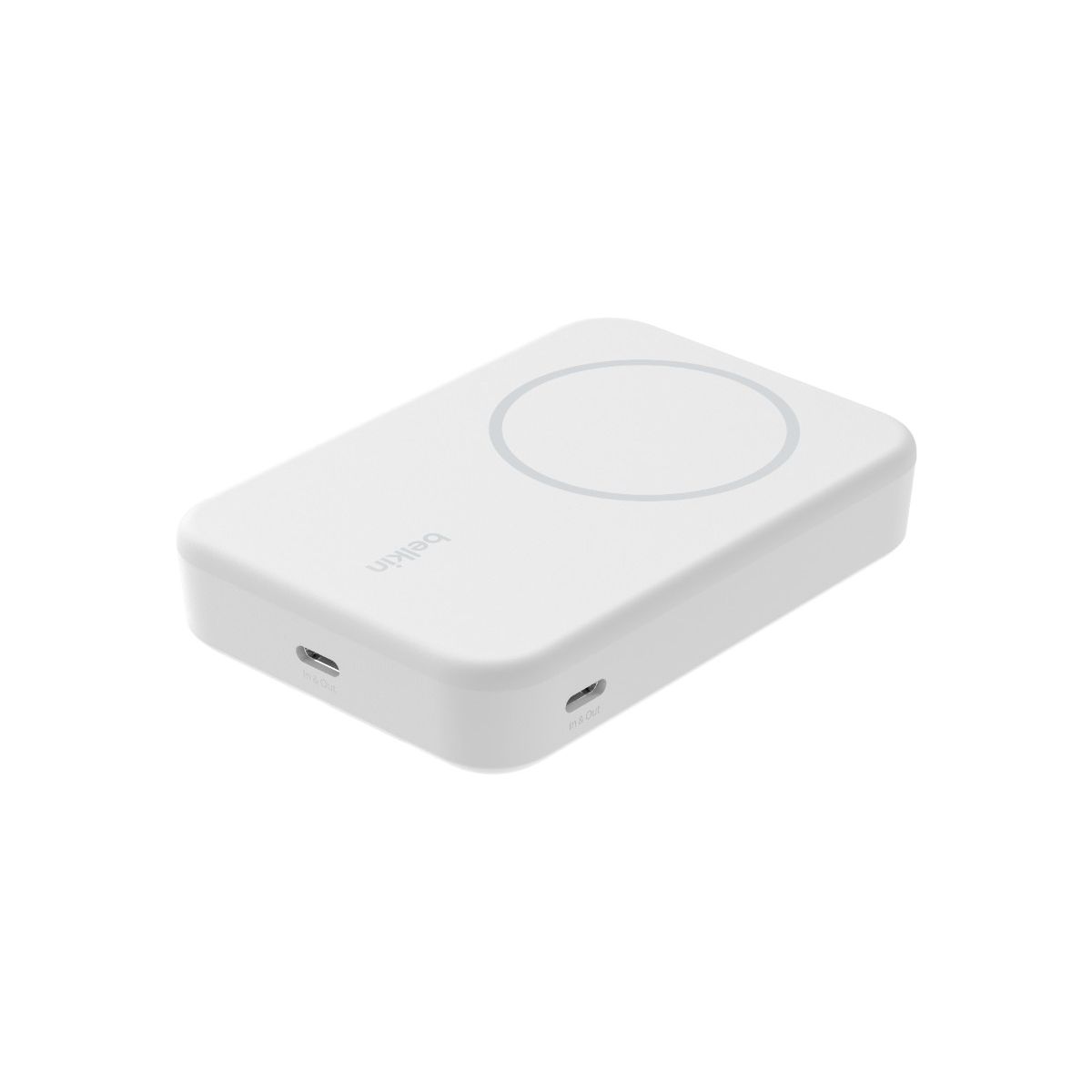 Batterie externe 8000 mAh 15W MagSafe avec support couleur unique, BELKIN