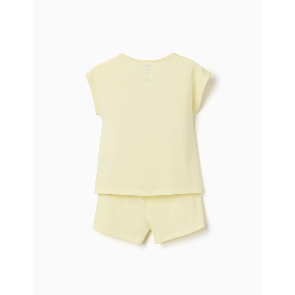 Pyjama à manches courtes en coton avec imprimé Hello Kitty jaune clair, ZIPPY