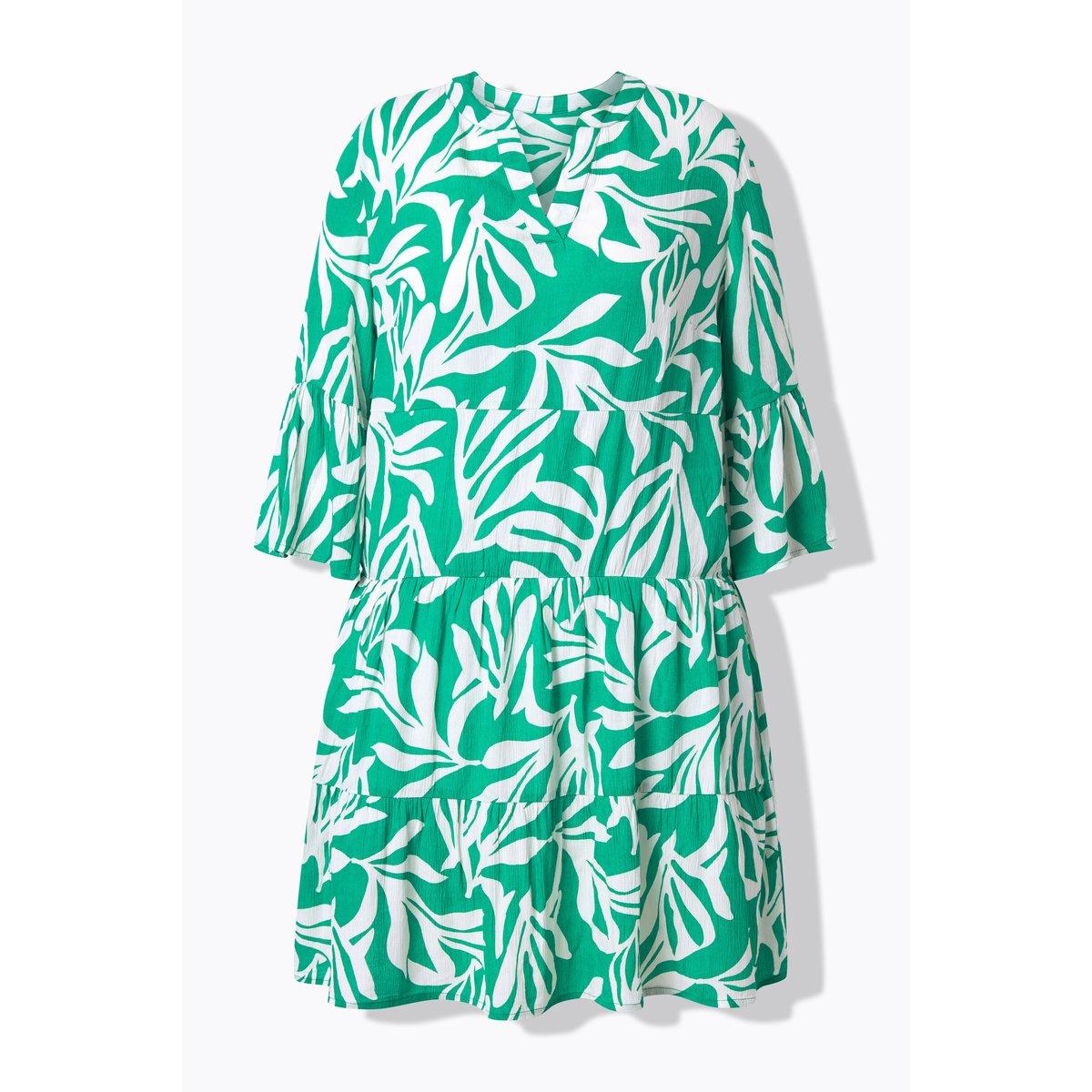 Robe midi, coupe évasée vert d’été, ULLA POPKEN