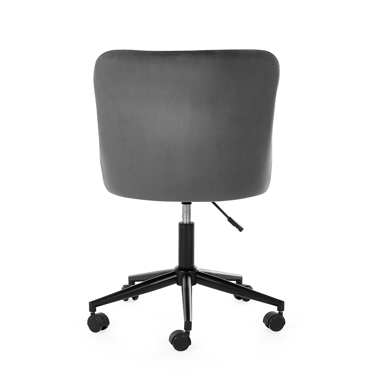 Kenton Velvet Quilted Office Swivel Chair grey, SO'HOME