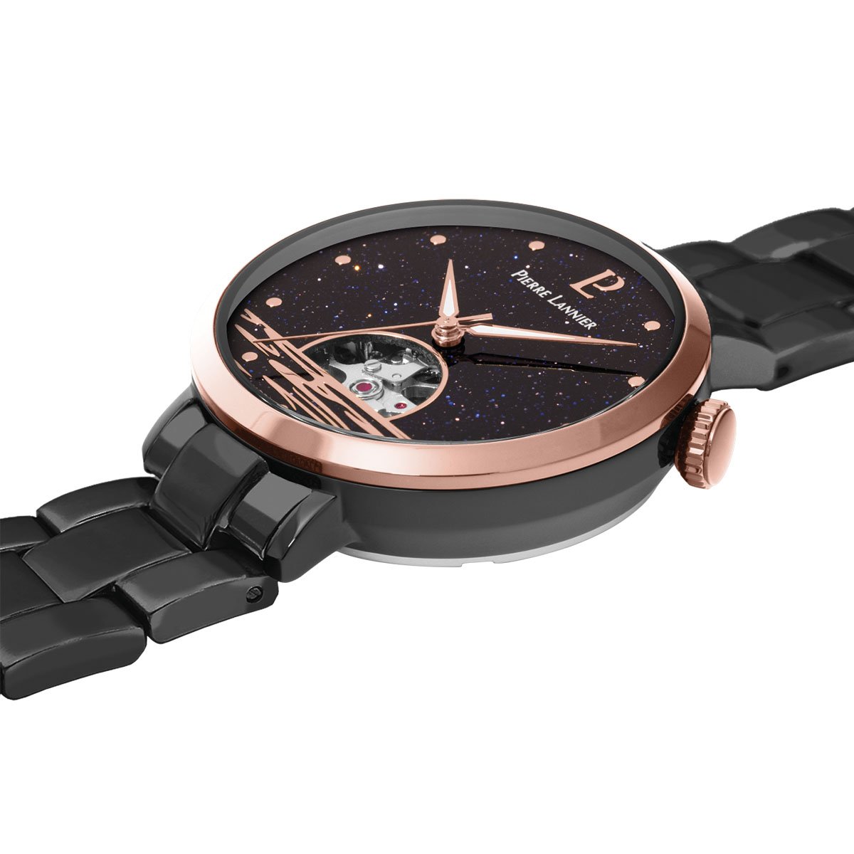 Montre Analogique  AUSTRALE anthracite noir anthracite, PIERRE LANNIER