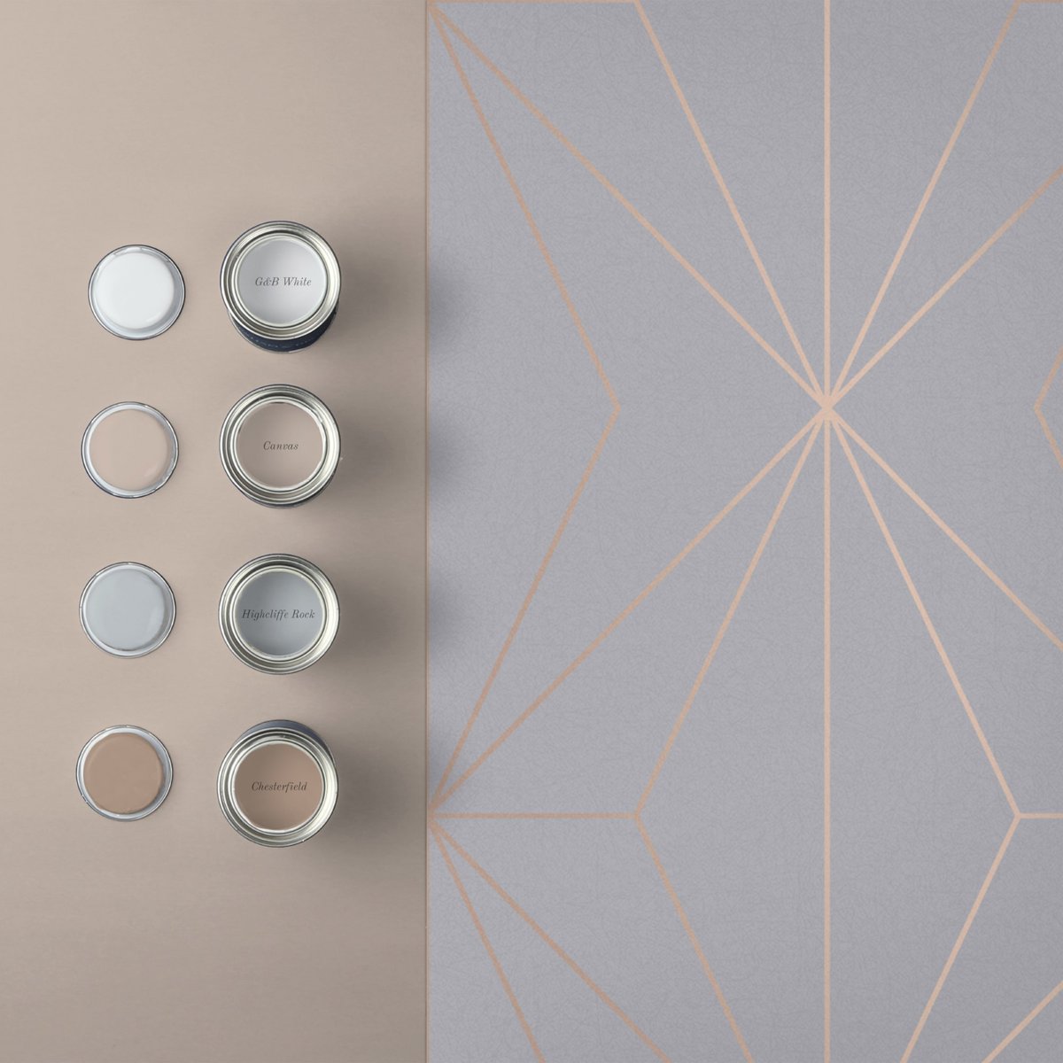 Papier peint Harmony Grey gris, GRAHAM ET BROWN