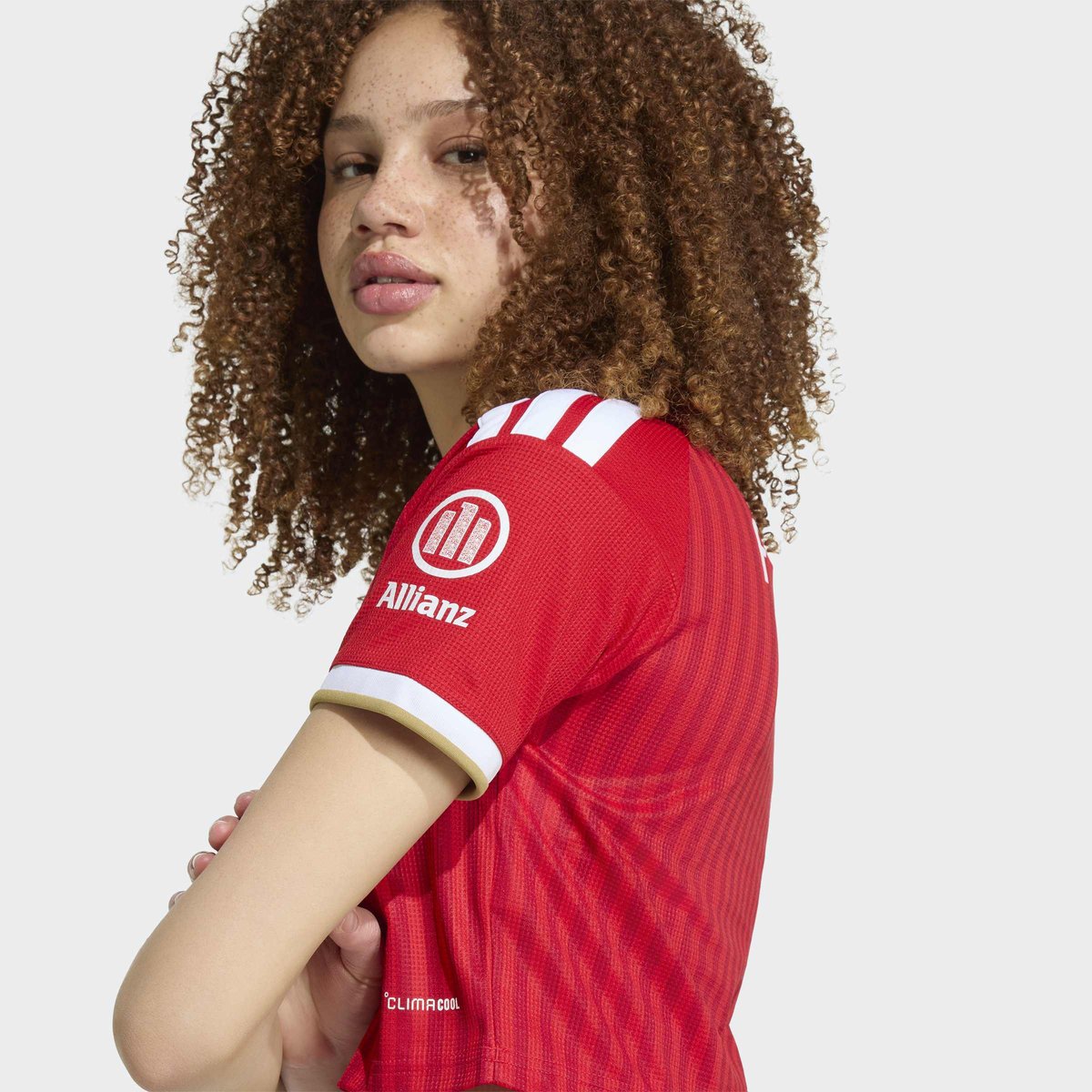 Maillot Cropped Domicile Fc Bayern Munich 26/27 Maillot Cropped Domicile Fc Bayern Munich 26/27 better scarlet / white, adidas Performance
