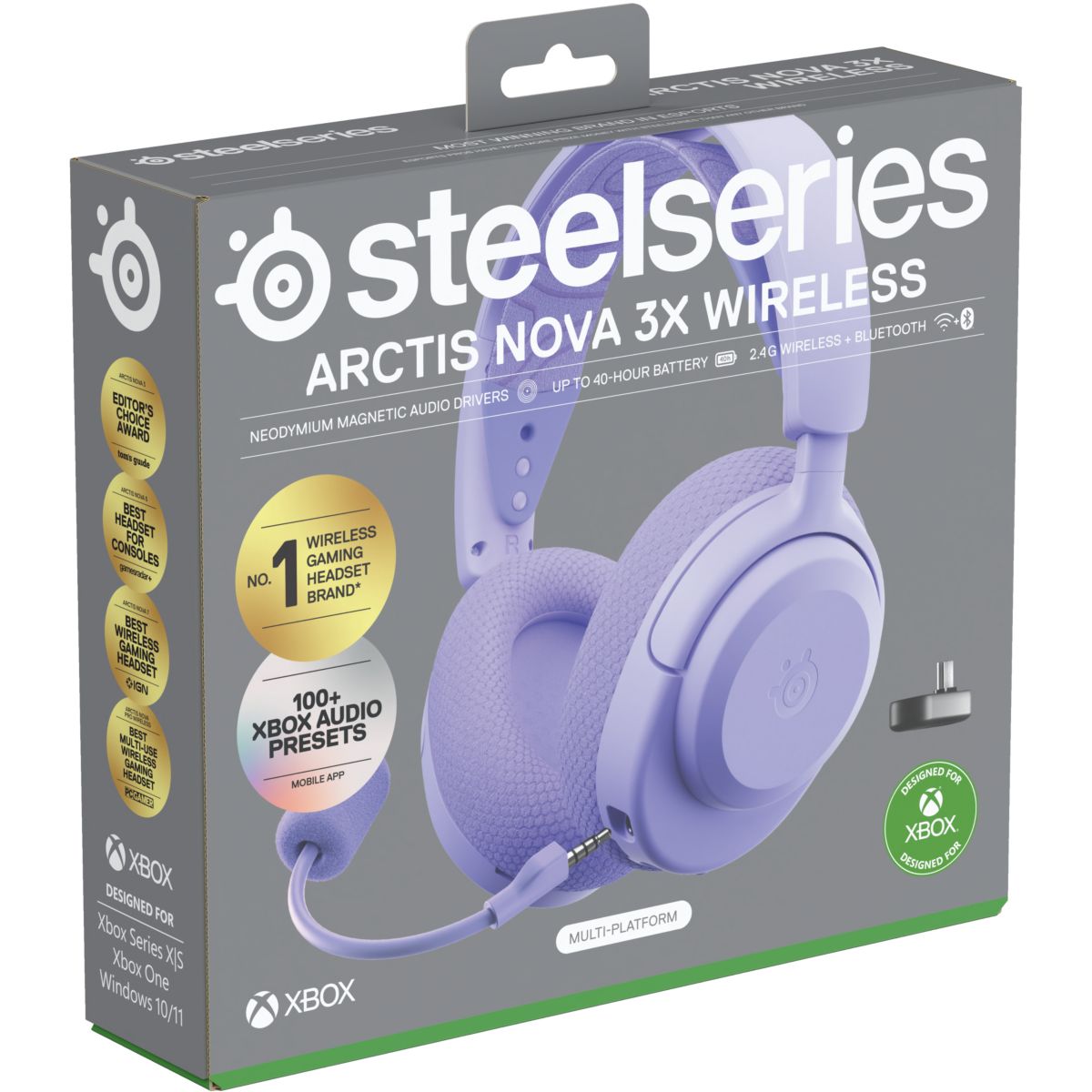 Casque gamer Arctis Nova 3 XW Lavande couleur unique, STEELSERIES