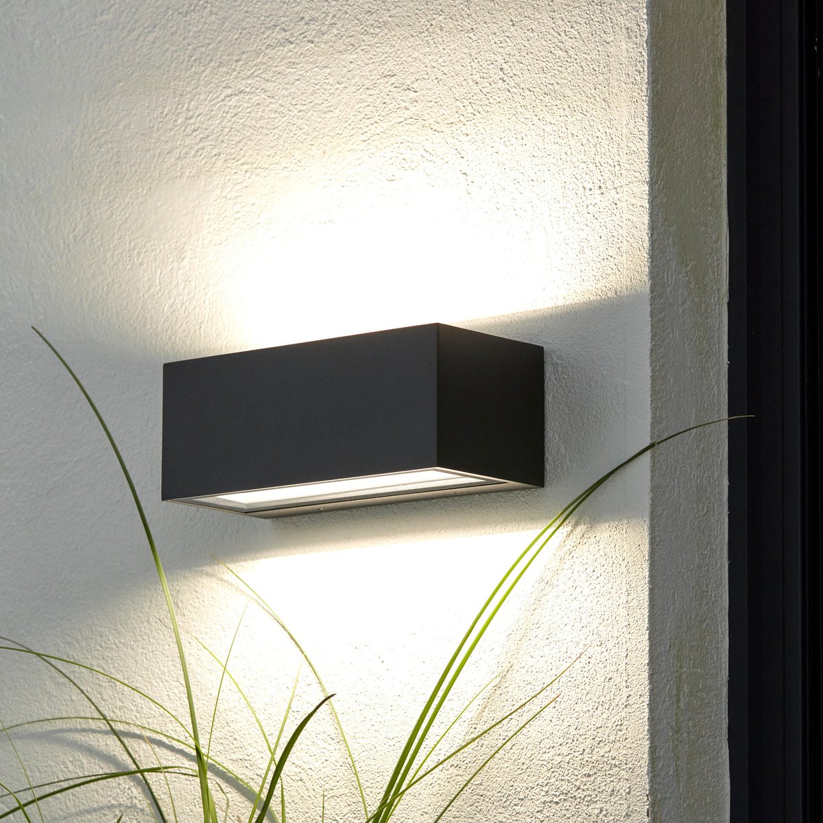 Applique LED extérieur en aluminium, BRANDSEN noir, INSPIRE