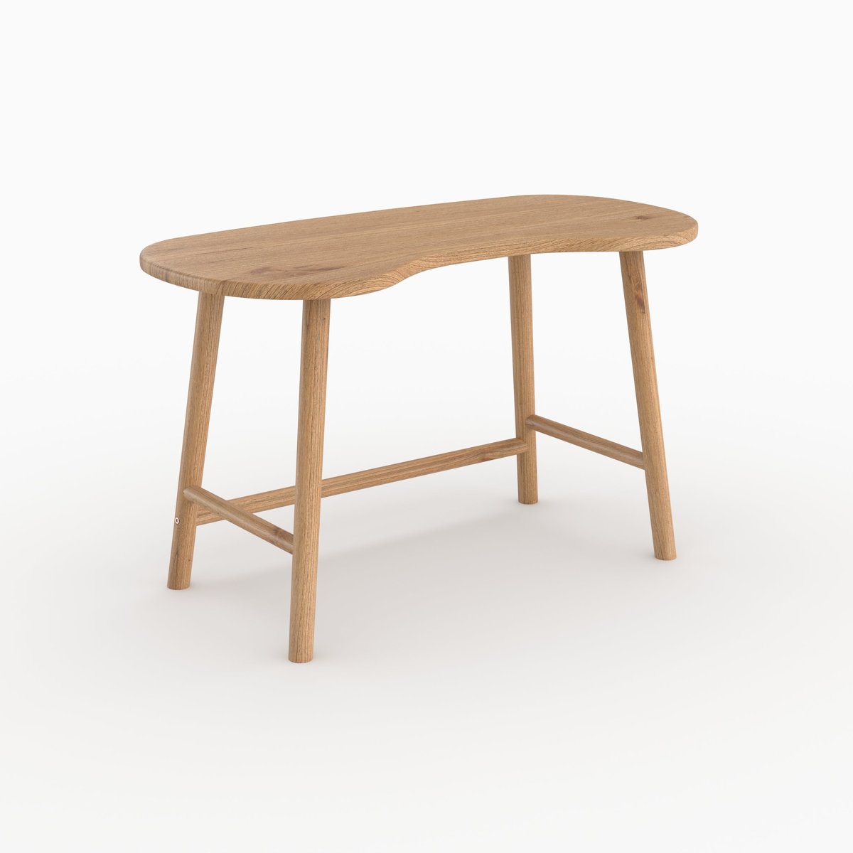 Bureau en bois massif de mindi - BRANDAN marron clair, MAISON PAVANE
