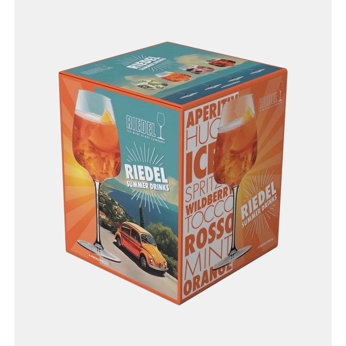 Lot de 4 verres à pied summer drinks transparent, RIEDEL