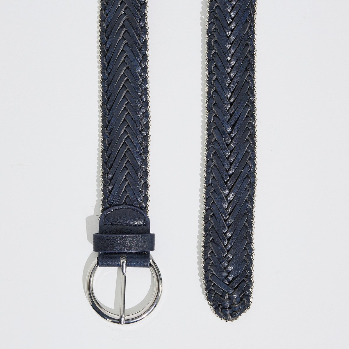 Ceinture tressée bleu marine, GRAIN DE MALICE