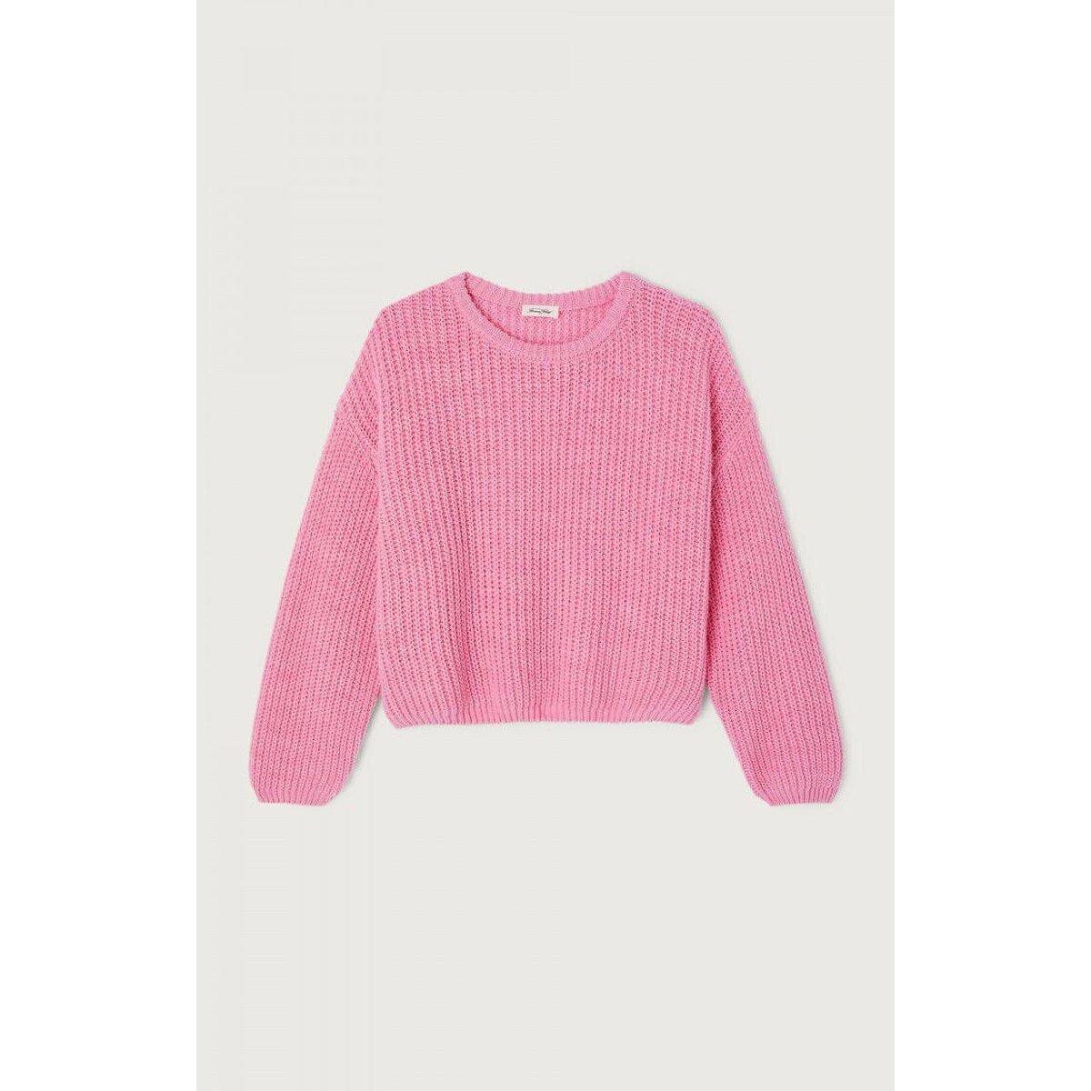 Cyrow Crew Neck Balloon Style Jumper pink marl, AMERICAN VINTAGE