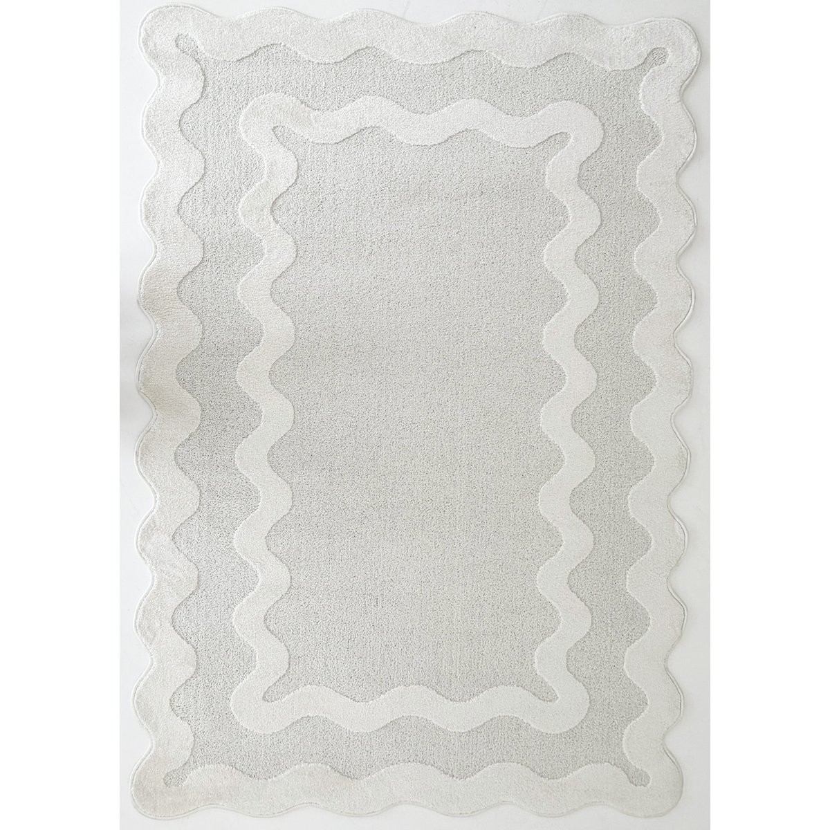Tapis wavy bicolore TERRA DEL SOL crème, NAZAR RUGS X PANTONE