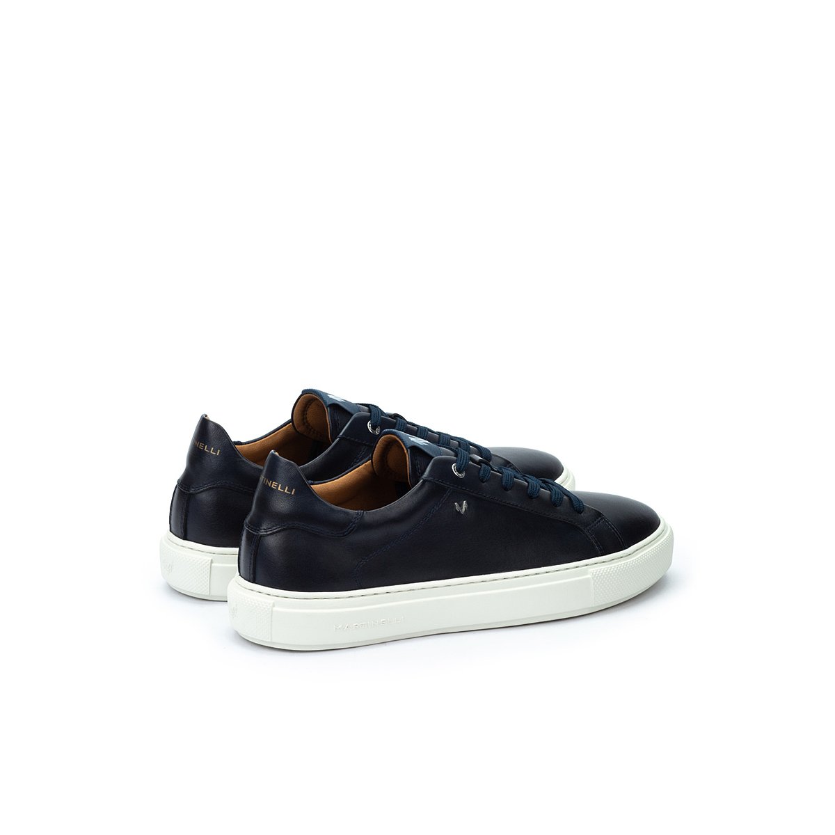 Baskets cuir Hastings blue, MARTINELLI