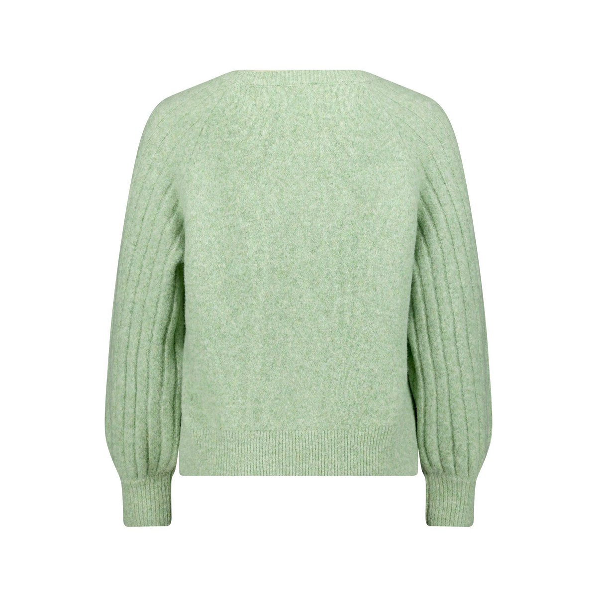 Pull-over en maille à encolure ronde green melange, CARTOON