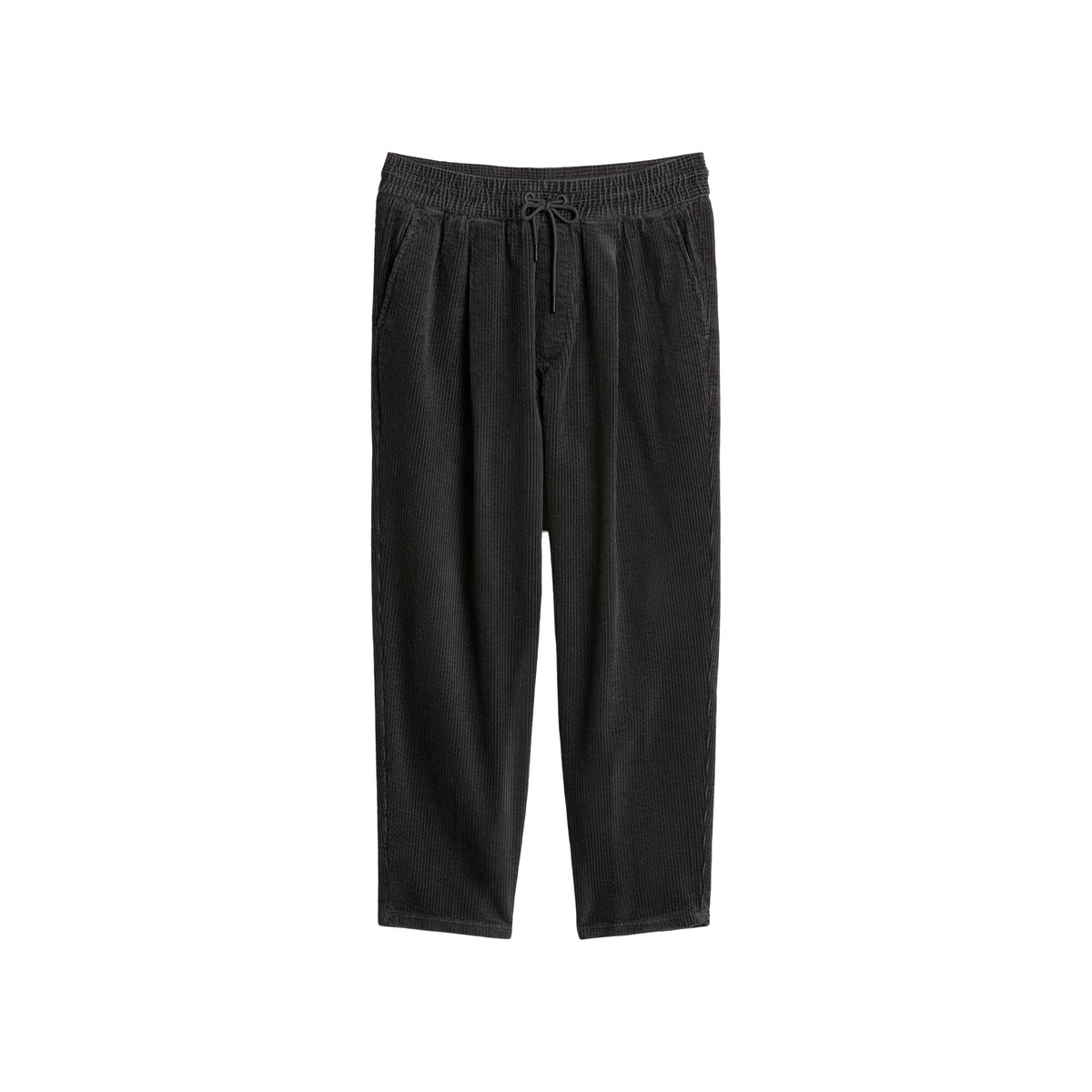 Pantalon en velours côtelé modèle Viggo, coupe décontractée et longueur raccourcie en pur coton biologique gris, MARC O’POLO DENIM