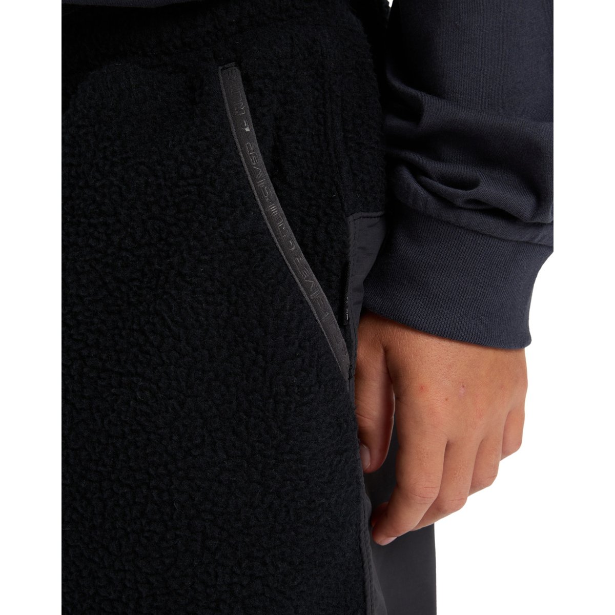 Pantalon de jogging en polaire BACK TO S SCHOOL PT noir black, QUIKSILVER
