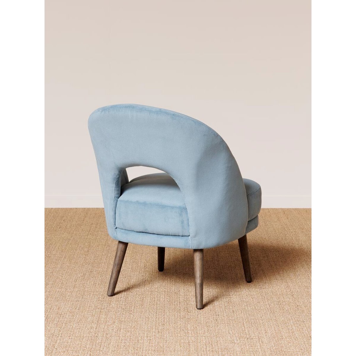 Fauteuil en tissu CYRUS bleu, CHEHOMA