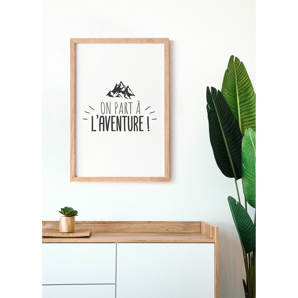 Affiche On part à l'aventure blanc, L'AFFICHERIE