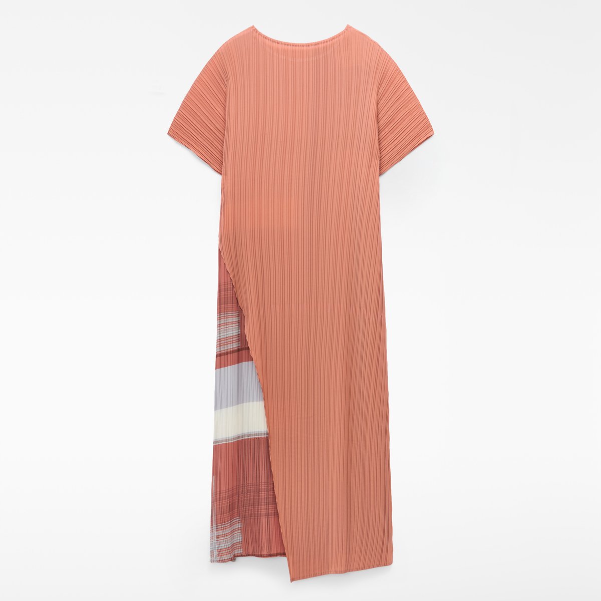 Robe asymétrique crinkle imprimée multicolor, ADOLFO DOMINGUEZ
