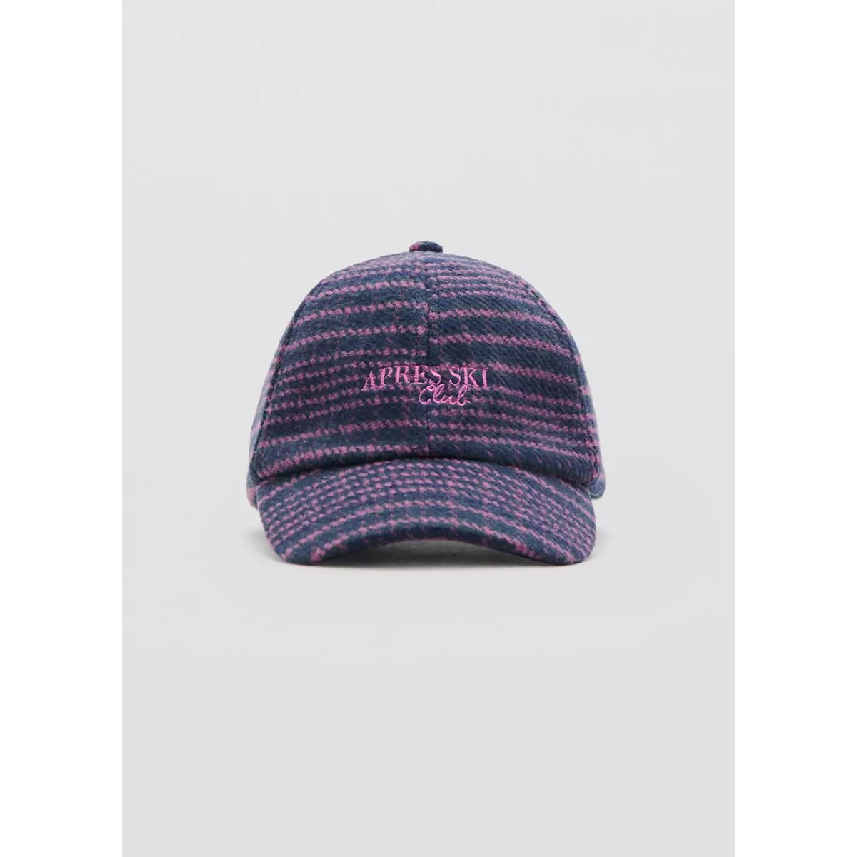 Casquette en drap de laine brodée bleu marine, MANGO KIDS