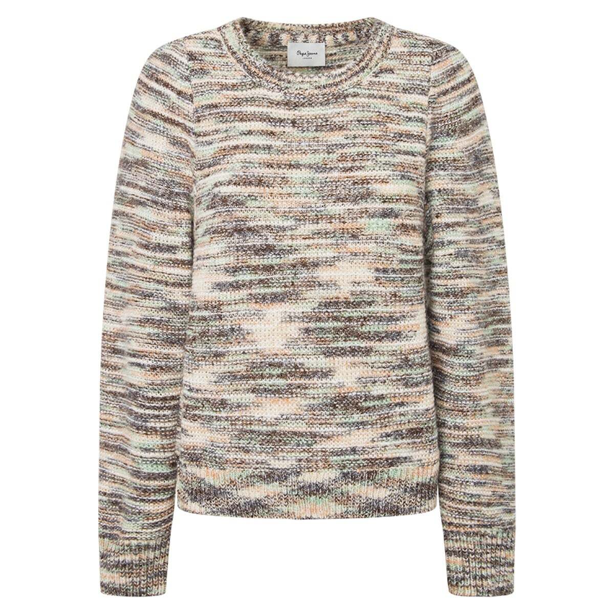 Pull Col Rond En Mousseline blanc écru, PEPE JEANS