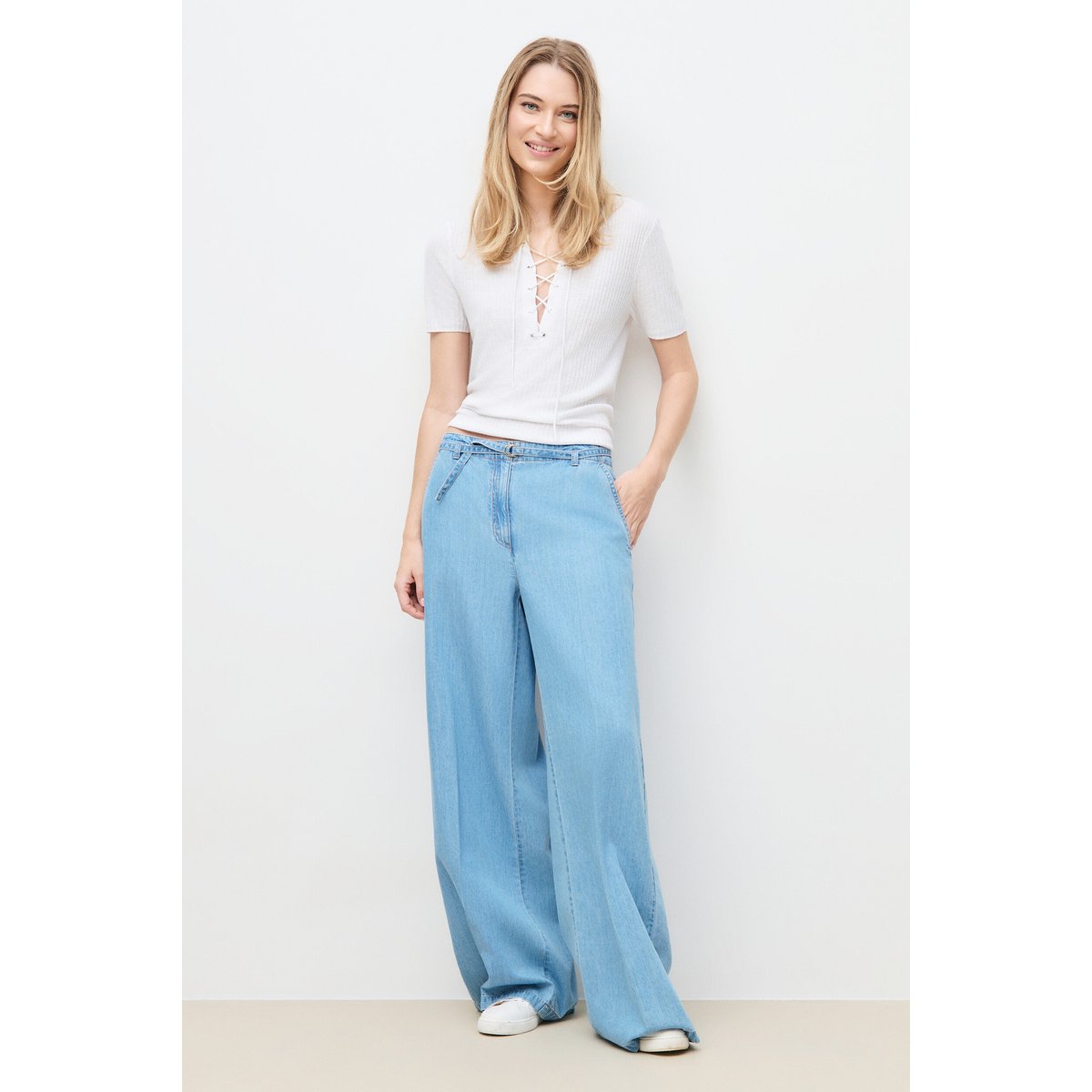 Pantalon Palomadenim2 denim baby bleu, CAROLL