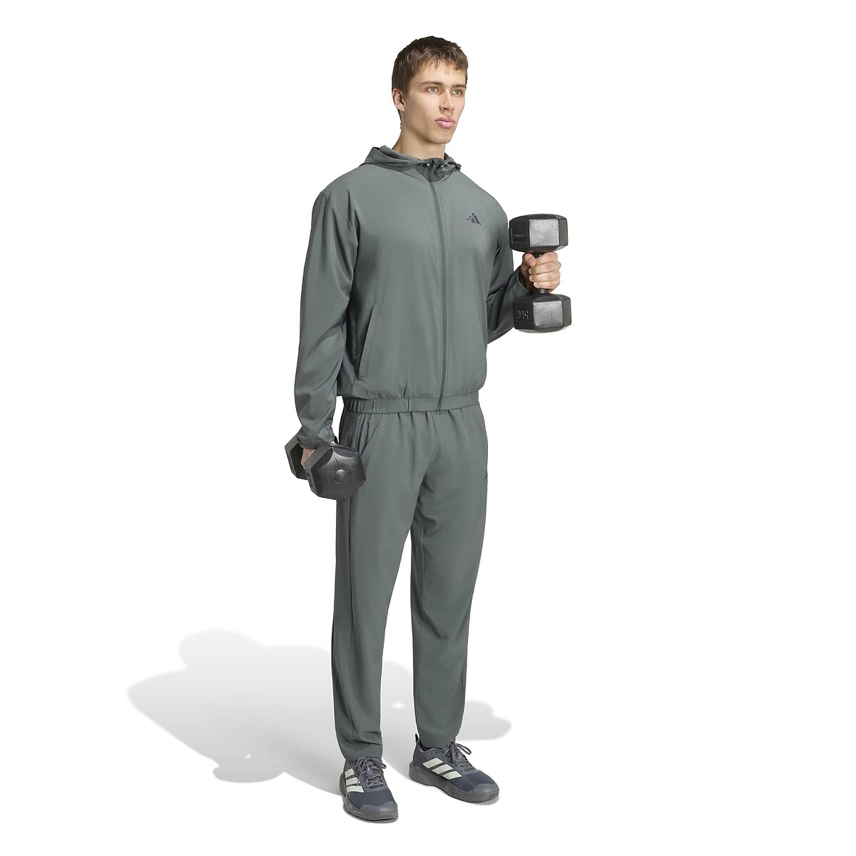 Coupe-vent de training, WORKOUT ESSENTIALS gris foncé, adidas Performance