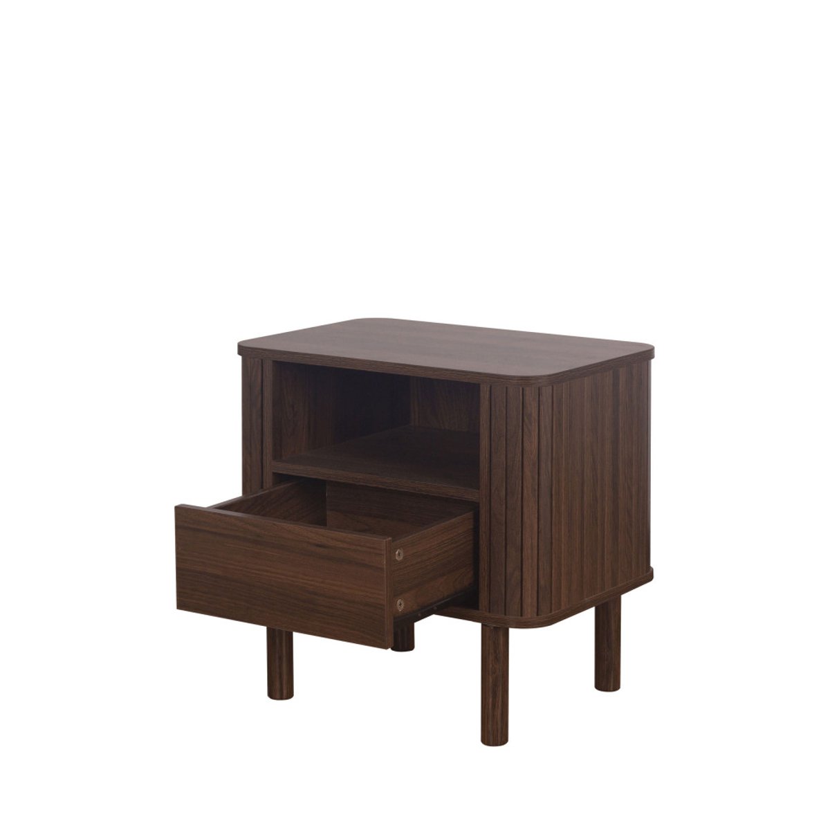 Table de chevet 1 tiroir en bois- MAYA bois foncé, DRAWER