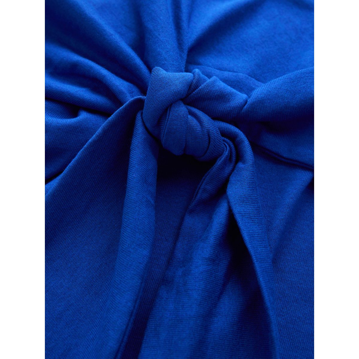 Robe t-shirt courte nouée sur la taille bleu cobalt, NEXT