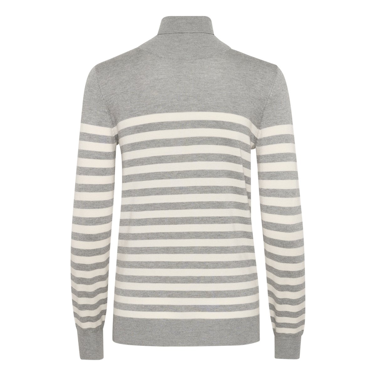 Pullover tricoté gris/blanc rayures grey melange/turtledove stripe, KAFFE