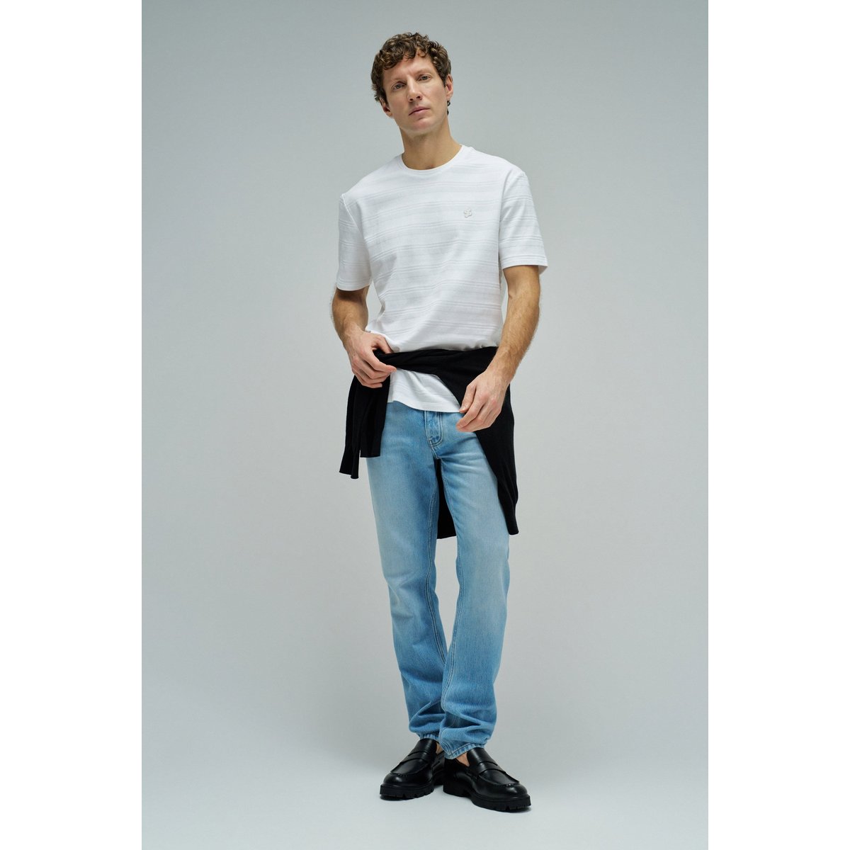 T-SHIRT TEXTURÉ blanc, SALSA JEANS