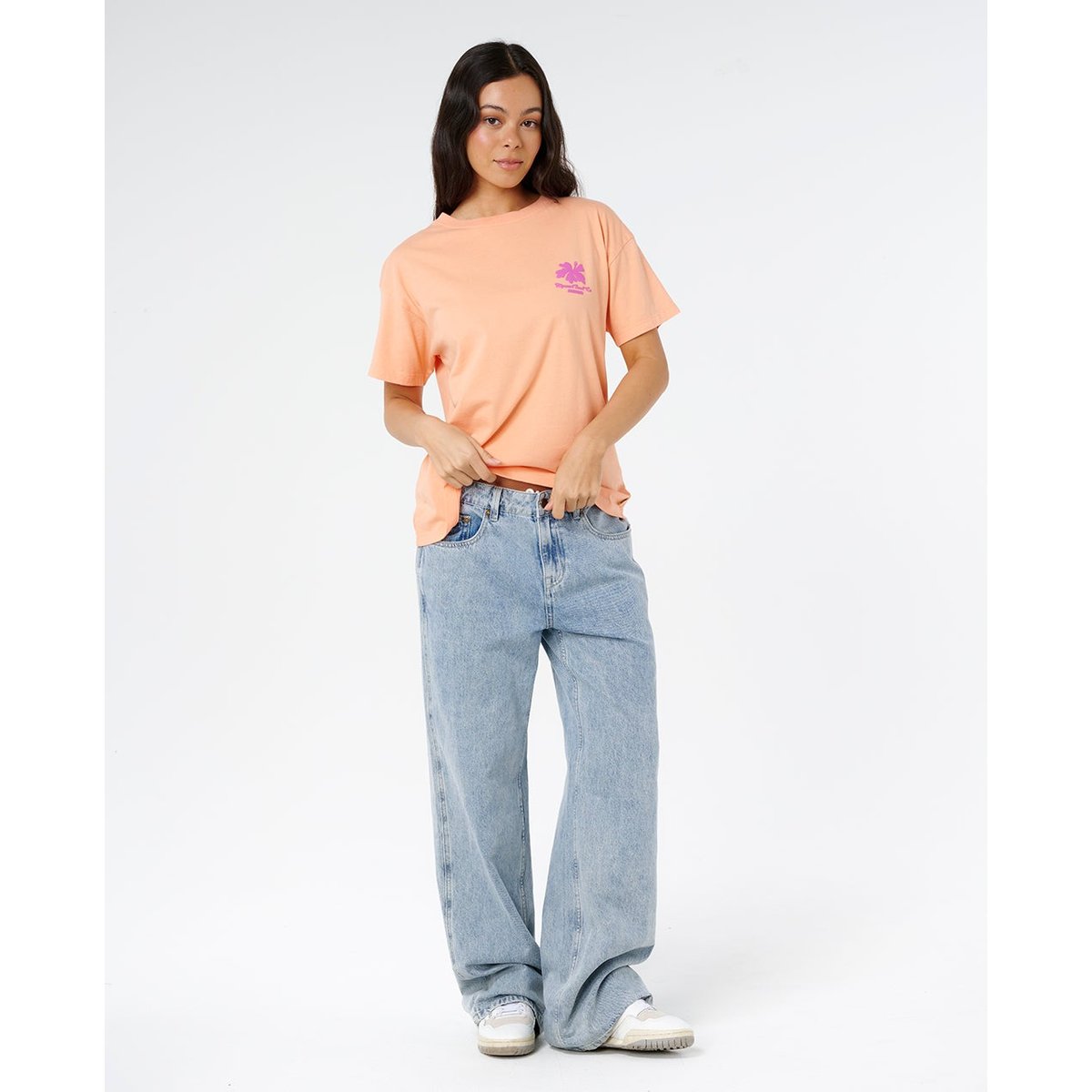 T-shirt décontracté Topanga Canyon papaye, RIP CURL