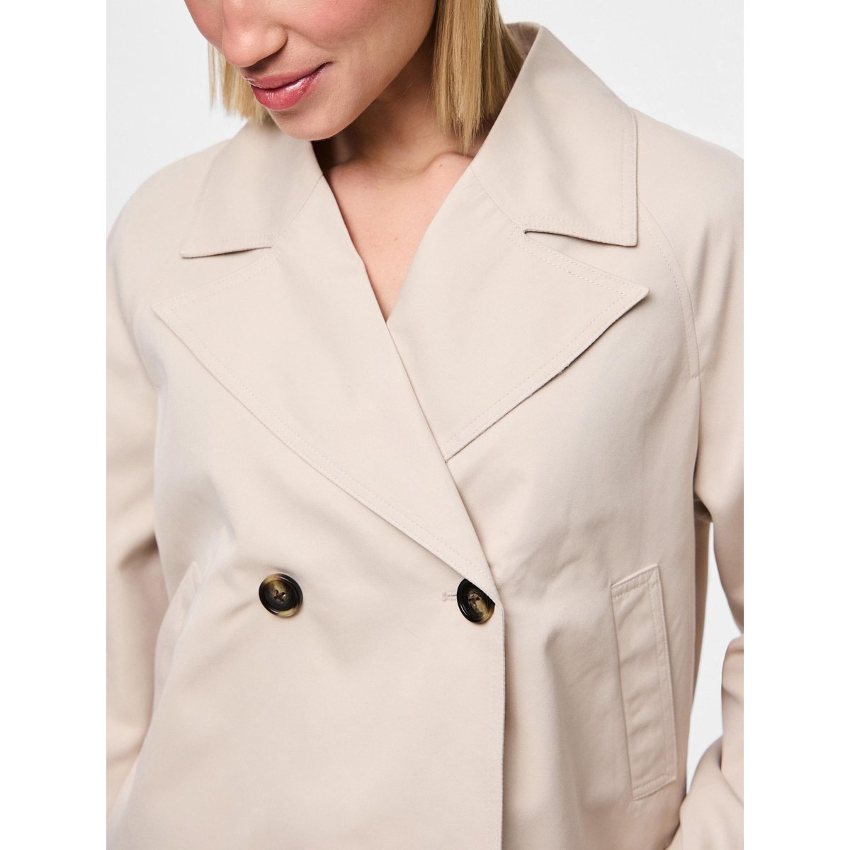 Trench court gris - silver gray, PIECES